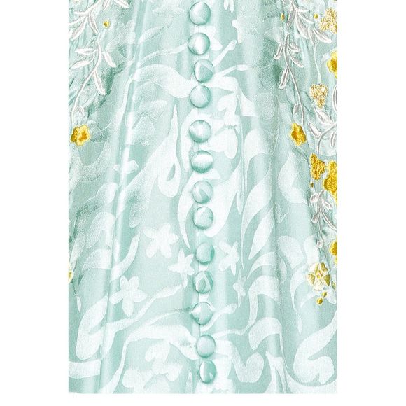 SOLD Saloni Lea Dress in Clearwater Size 4 - Picture 7 of 8